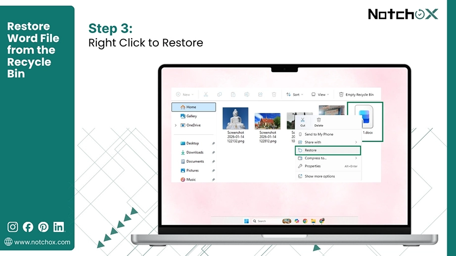 Right Click to Restore