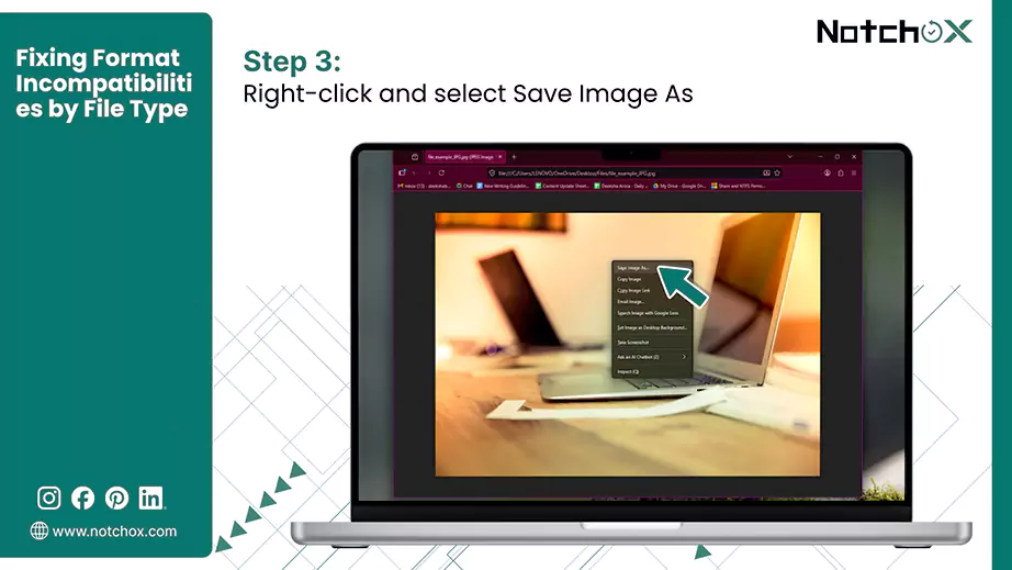 Right click and select Save Image As