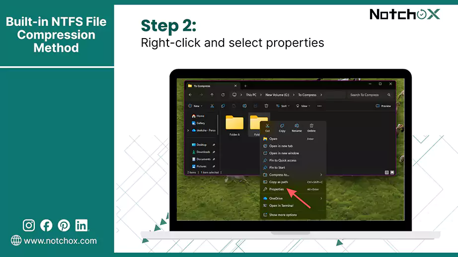 Right click and select propertiess