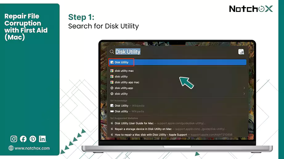 Search for Disk Utility