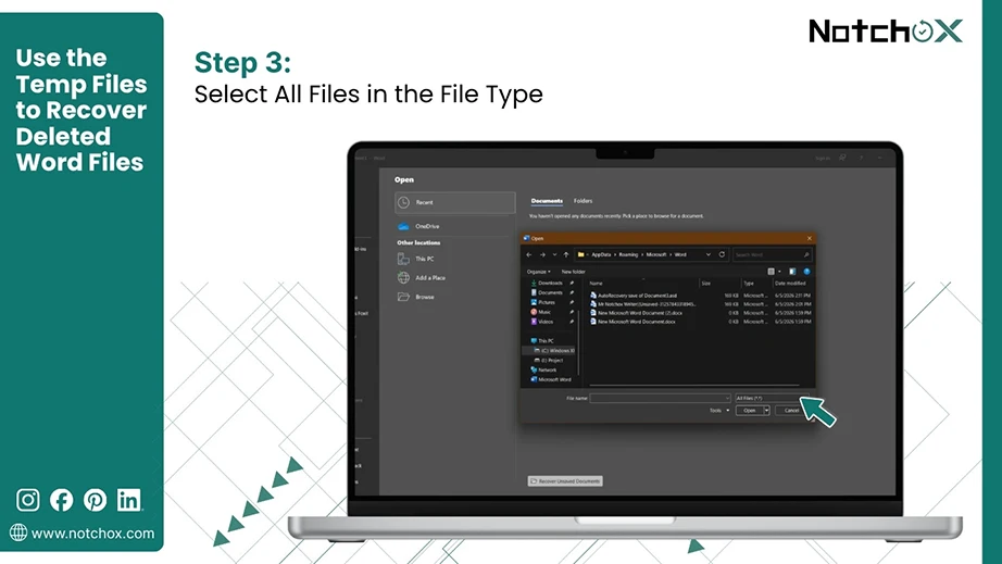 Select All Files in the File Type
