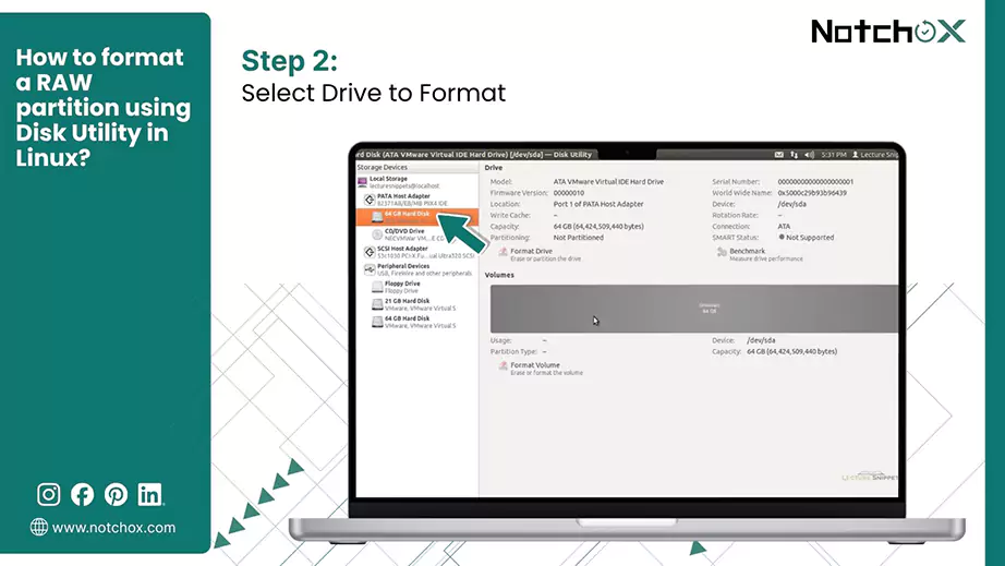 Select Drive to Format
