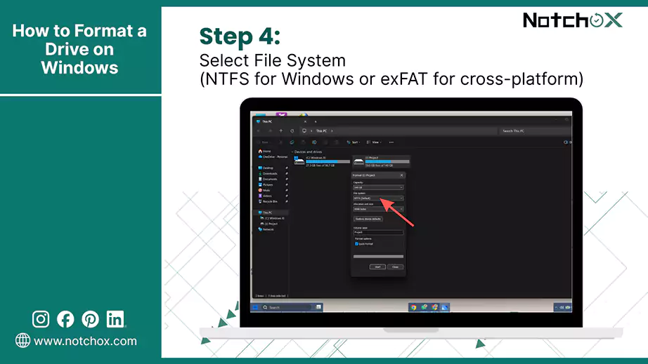 Select File system