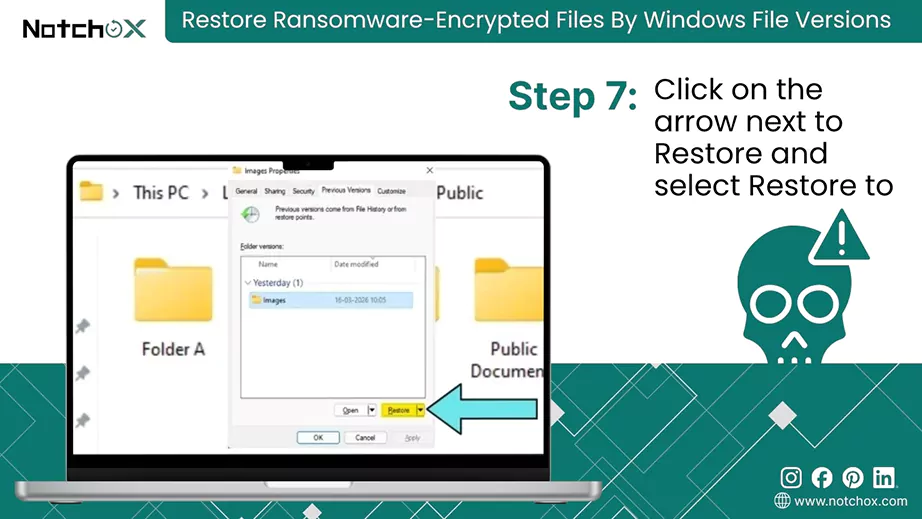 Select Restore to