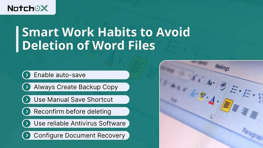 Smart Work Habits to Avoid Deletion of Word Files