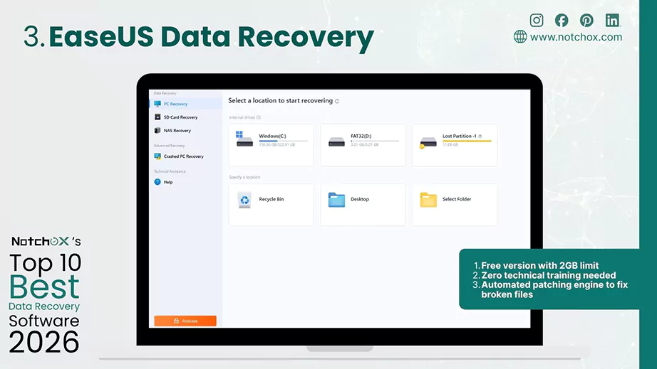 Top 10 Best Data Recovery Software EaseUS Data Recovery