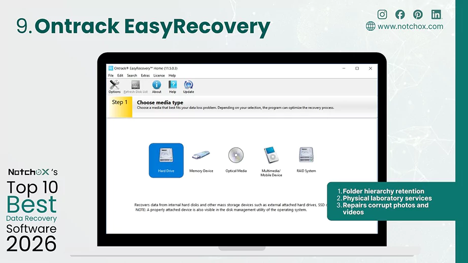 Top 10 Best Data Recovery Software Ontrack EasyRecovery