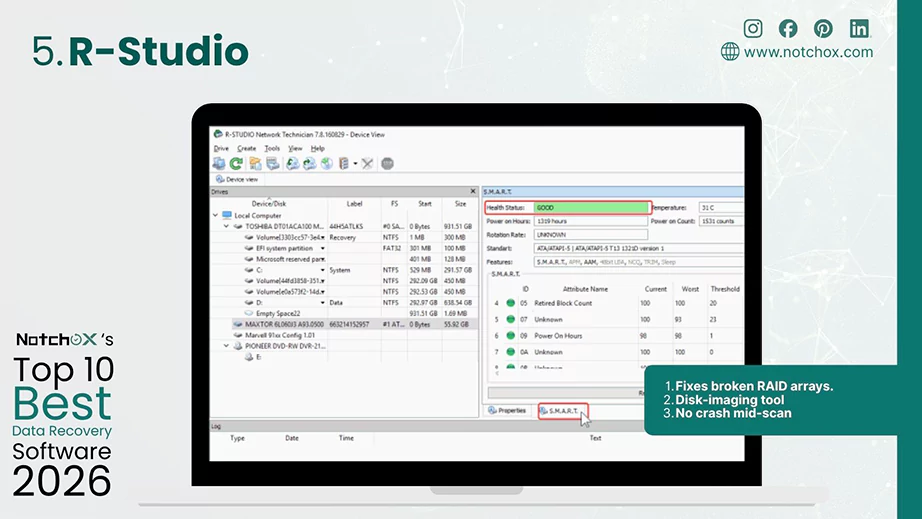 Top 10 Best Data Recovery Software R Studio