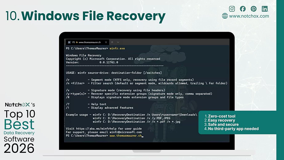 Top 10 Best Data Recovery Software Windows File Recovery