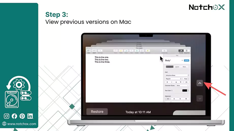 View previous Versions on Mac