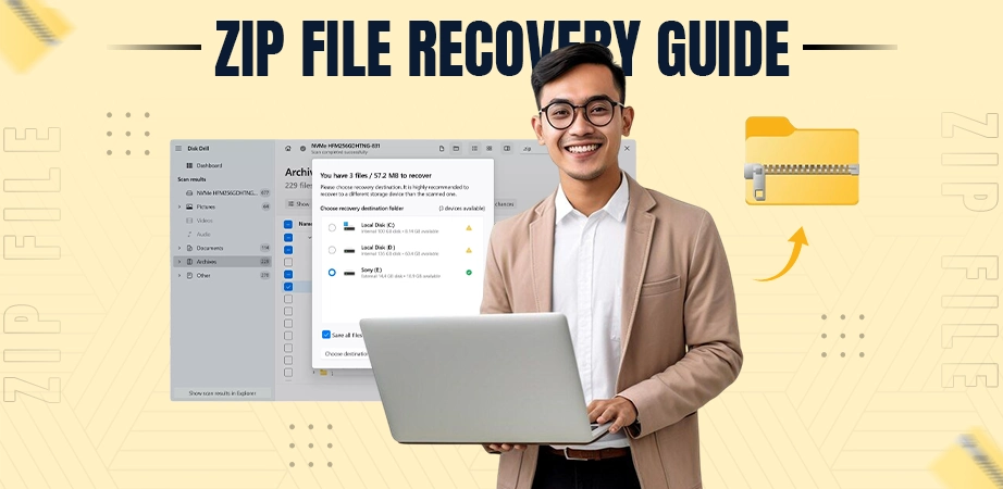 zip file recover