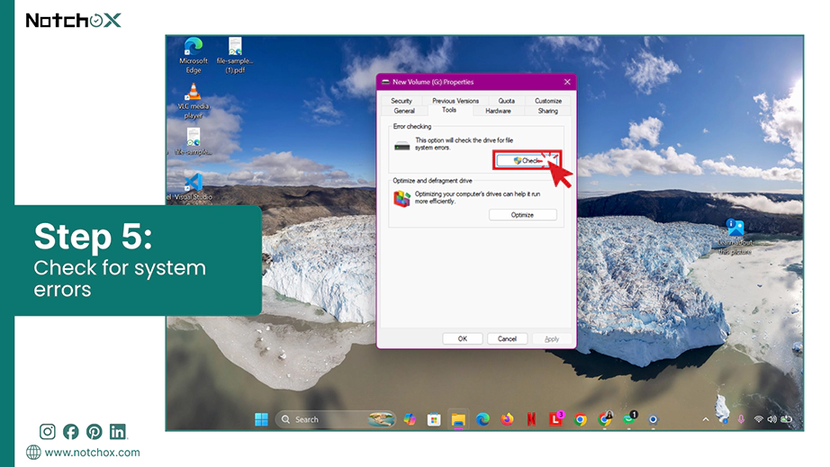 Check for system errors