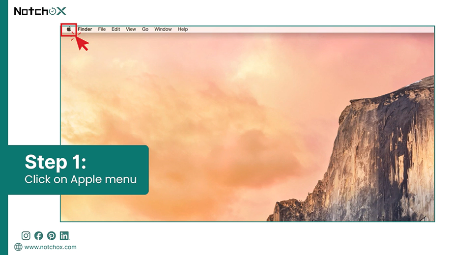 Click on Apple menu