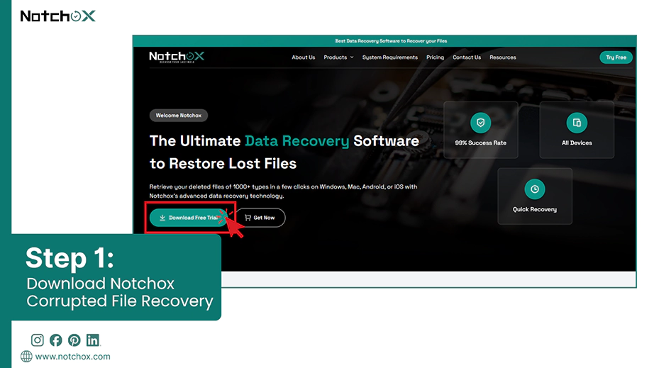 Download Notchox Corrupted File Recovery