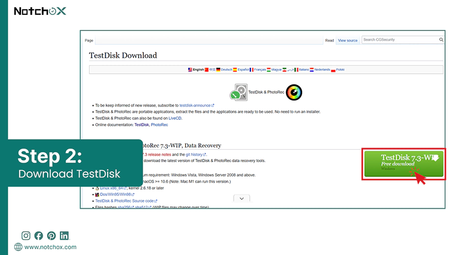 Download TestDisk