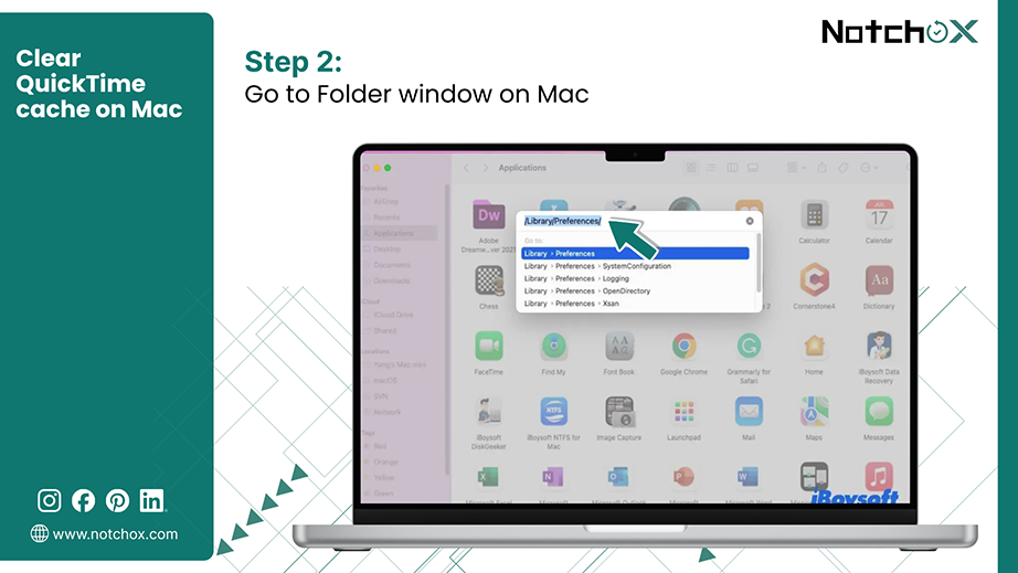 Go to Folder window on Mac