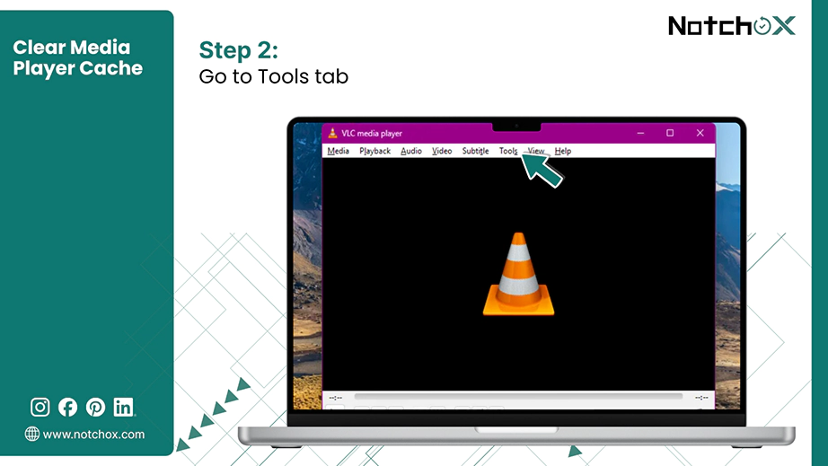 Go to Tools tab
