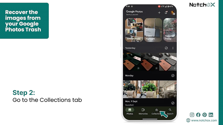 Go to the Collections tab