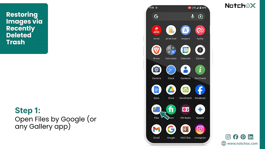Open Files by Google or any Gallery app