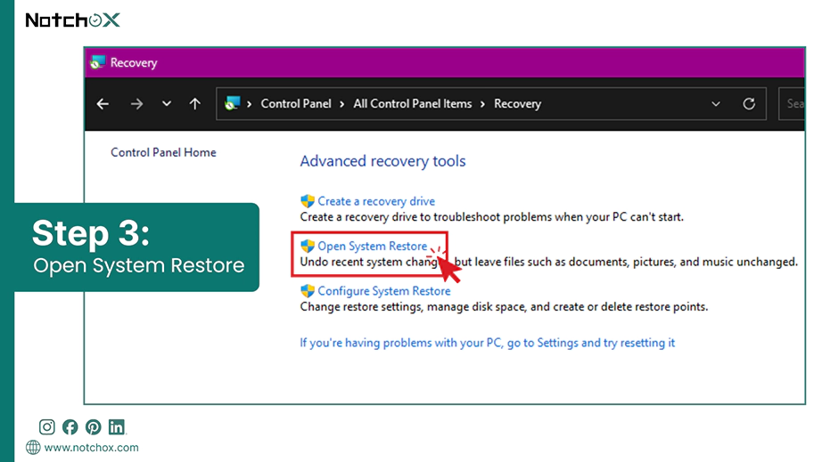 Open System Restore