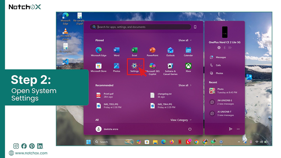 Open System Settings
