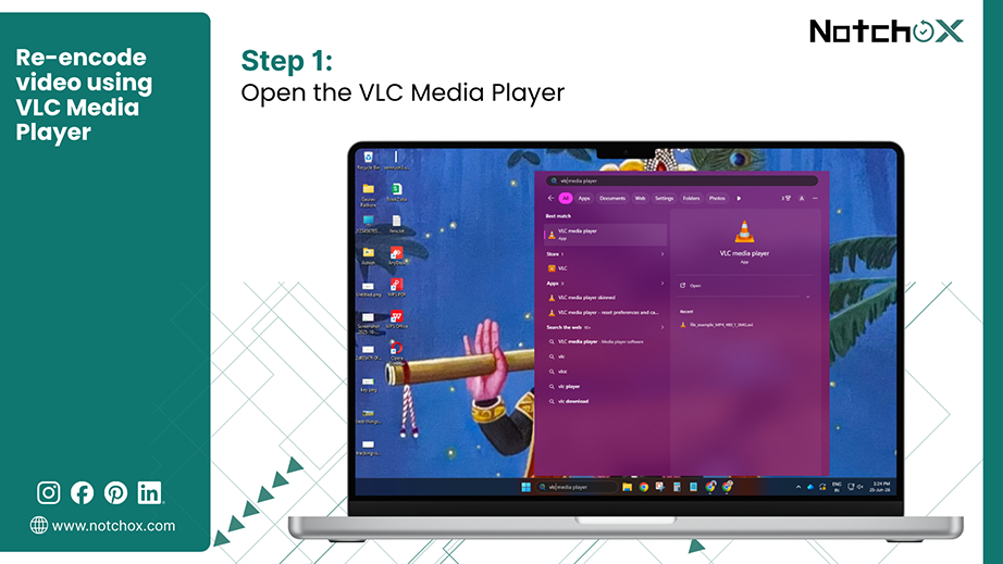 Open VLC Media Player