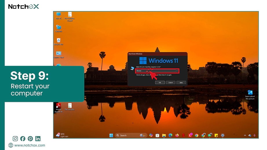 Restart your computer
