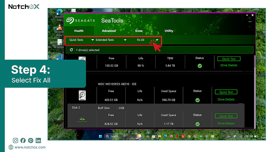 Select Fix All