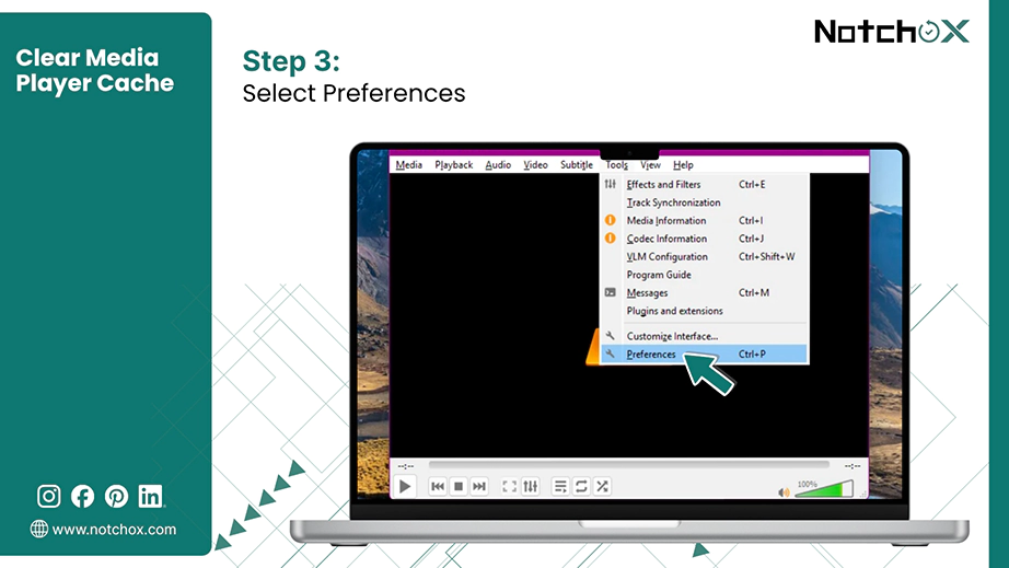 Select Preferences
