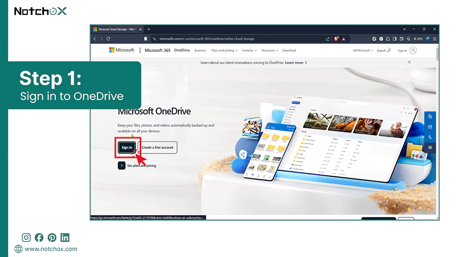 Sign in to OneDrive