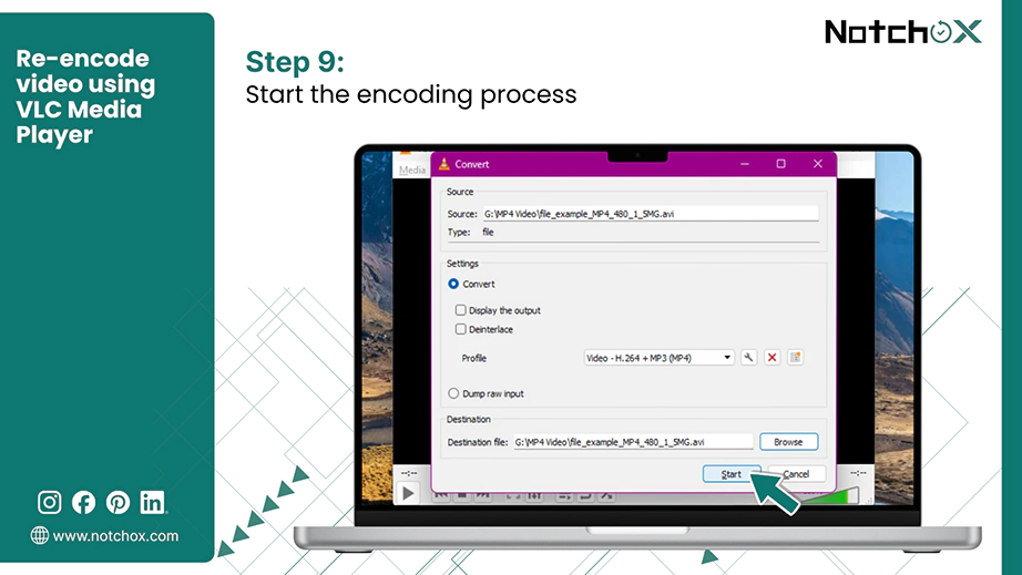 Start the encoding process
