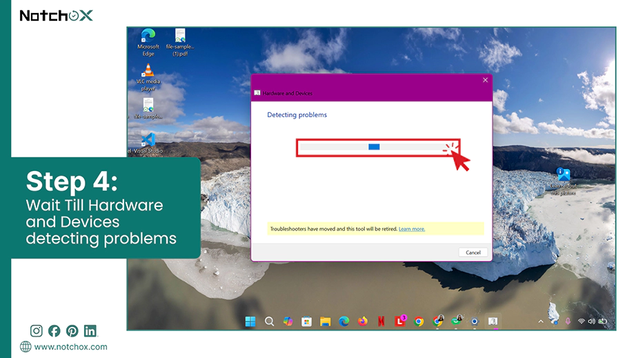 Wait Till Hardware and Devices detecting problems
