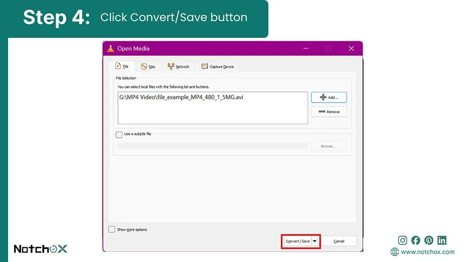 Click ConvertSave buttonn