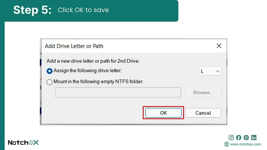 Click OK to save