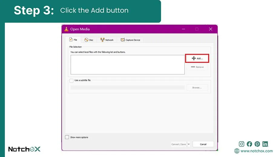 Click the Add button
