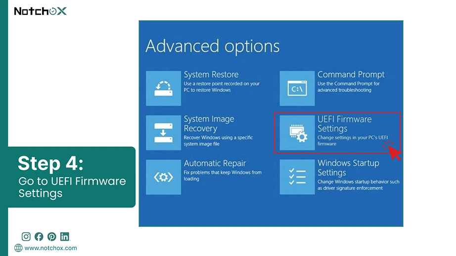 Go to UEFI Firmware Settings