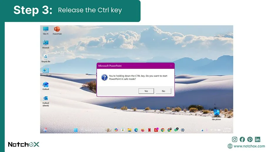Release the Ctrl key