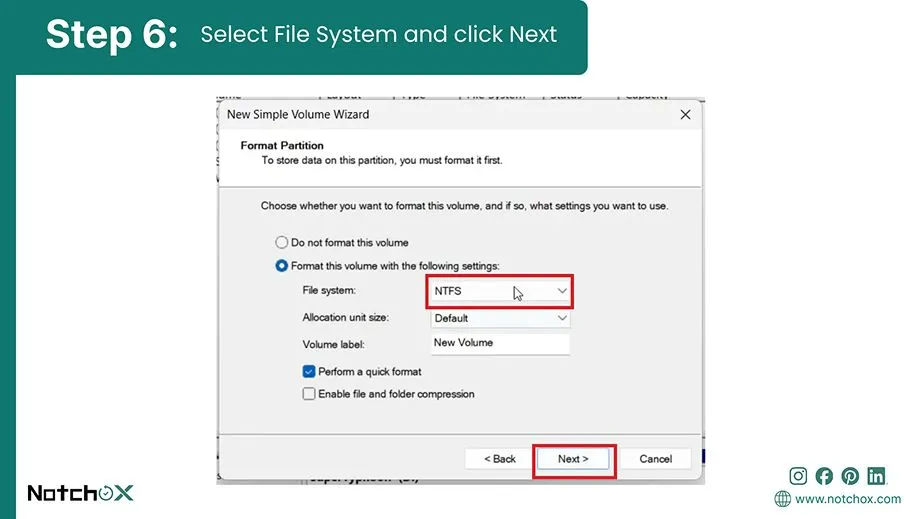 Select File System and click Next