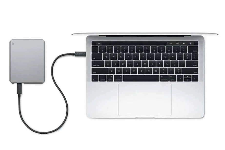 Connect external hard drive to Mac