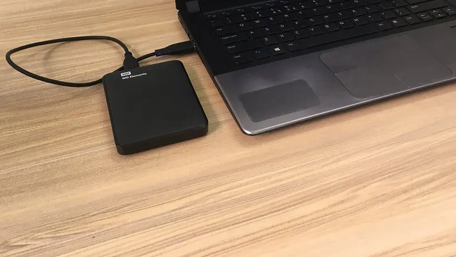 Connect your external drive to Windows