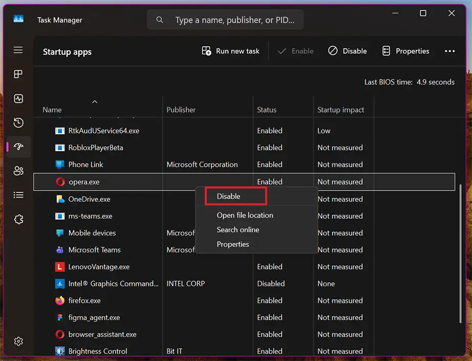 Disabling
