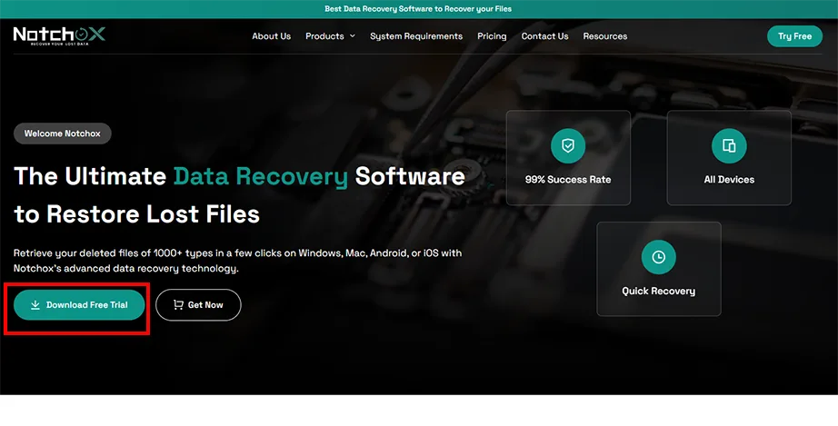 Download Notchox Data Recovery Software