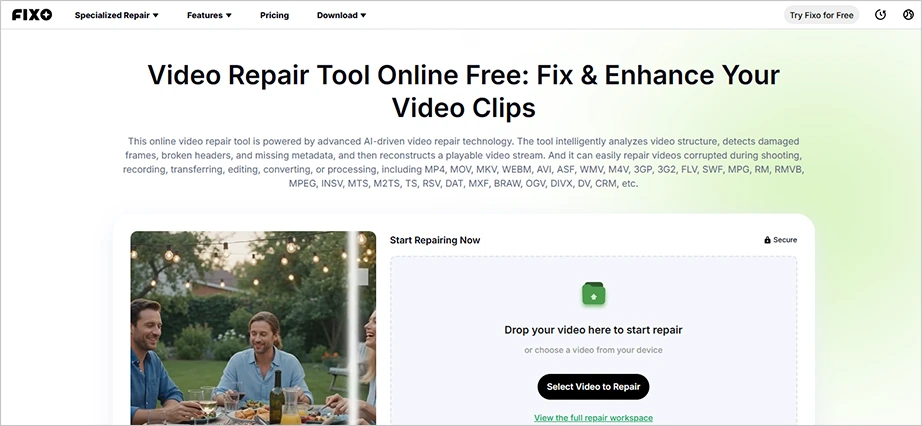 EaseUS Online Video Repair
