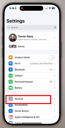 General settings