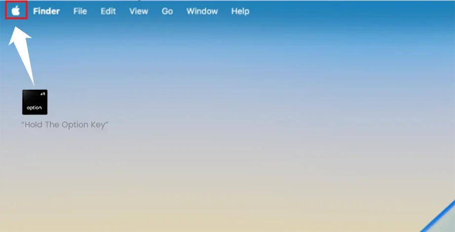 Hold the Option key and click the Apple menu