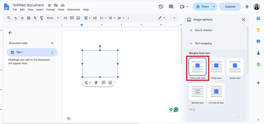 Inline with Text