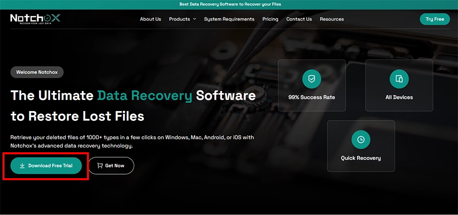 Notchox DataRecovery Software