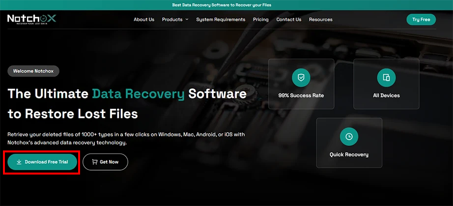 Notchox data recovery softwaree