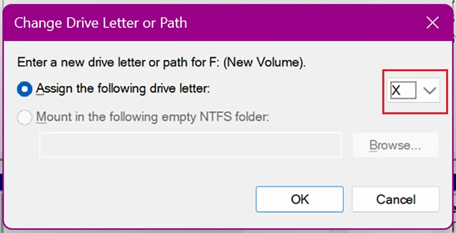 Select a new letter