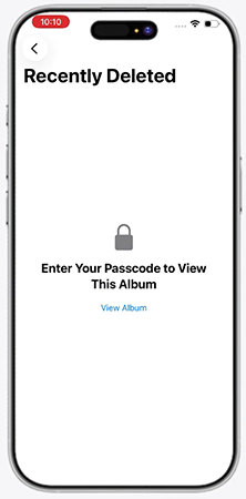 Unlock hidden album